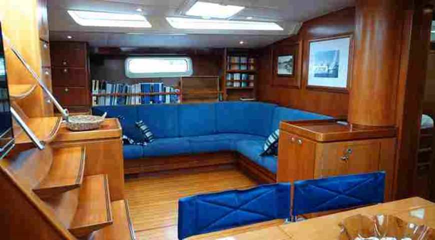 FIFTY FIFTY | 1991 76′ (23.16m) German Frers design Performance Aluminium Cruising Sail Yacht from French shipyard CNB