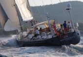 FIFTY FIFTY | 1991 76′ (23.16m) German Frers design Performance Aluminium Cruising Sail Yacht from French shipyard CNB