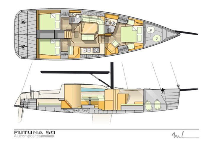 FUTUNA 50 | 2019 54′4″ (16.54m) Cruising Sail Yacht from French shipyard FUTUNA YACHTS