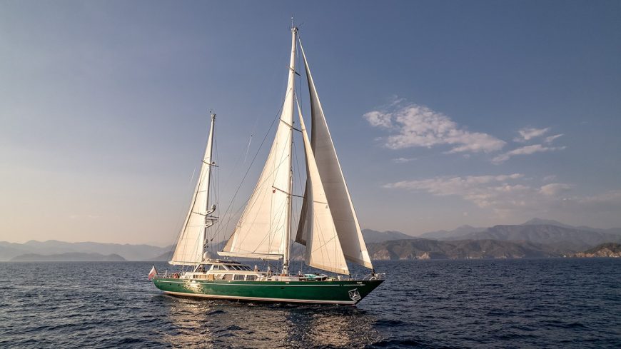 Galileo | 1989 / 2020 123′ 4″ (37m) Custom Offshore Ketch Sailing Yacht Built by Palmer Johnson