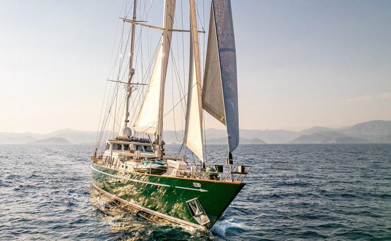 Galileo | 1989 / 2020 123′ 4″ (37m) Custom Offshore Ketch Sailing Yacht Built by Palmer Johnson