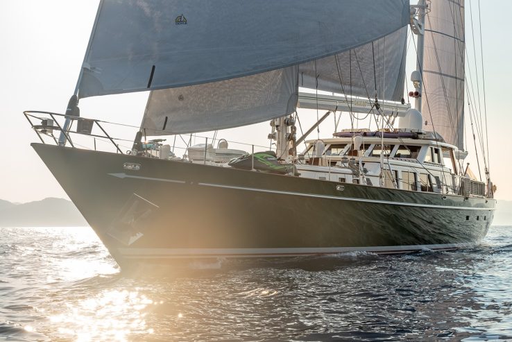 Galileo | 1989 / 2020 123′ 4″ (37m) Custom Offshore Ketch Sailing Yacht Built by Palmer Johnson