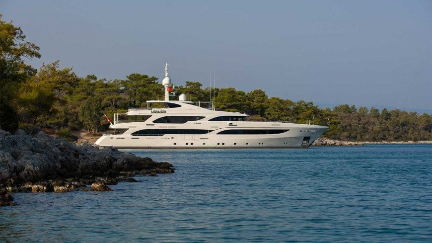 ILERIA | 2013 165′ 6″ / 50.42m Luxury Steel Motor Yacht from Turkish shipyard TURQUOISE YACHTS