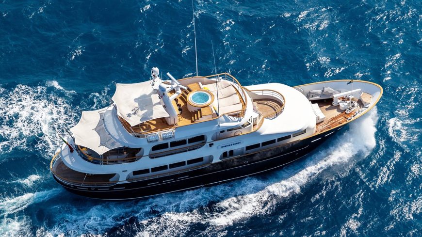 ROBBIE BOBBY | 2013 33.5m (109′11″) Luxury Tri-Deck Steel Motor Yacht from Dutch shipyard LYNX YACHTS