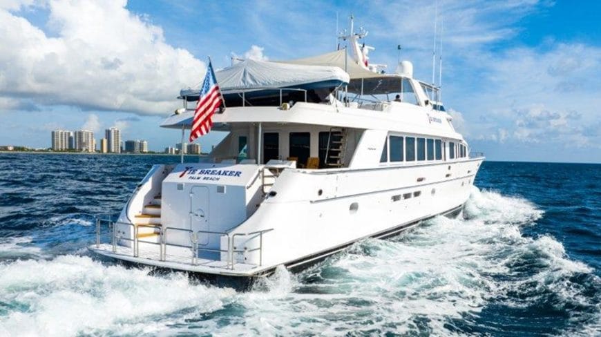 TIE BREAKER | 2001 100′ (30.48m) Motor Yacht from American shipyard HATTERAS