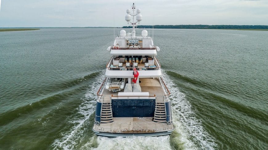 UNBRIDLED | 2009 191′ (58.22m) Luxury Aluminium Motor Yacht built by American shipyard TRINITY