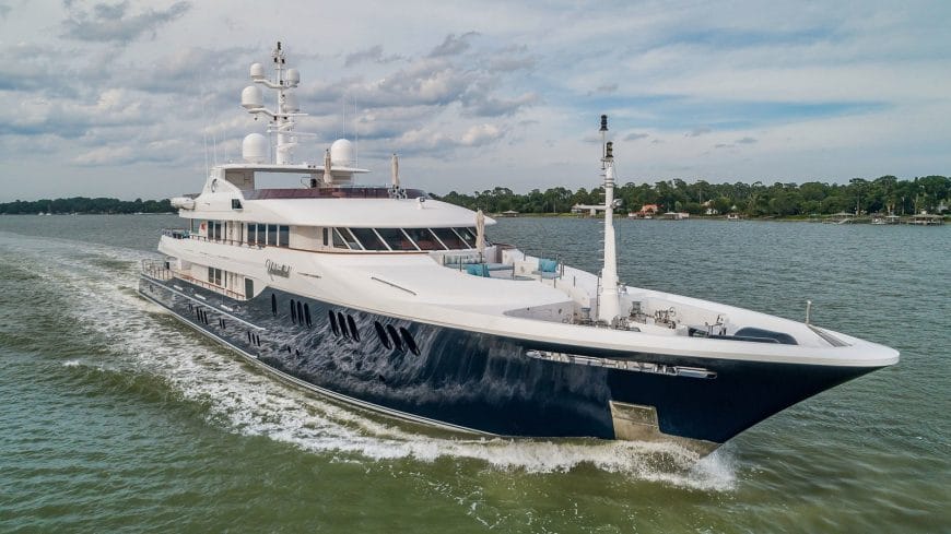 UNBRIDLED | 2009 191′ (58.22m) Luxury Aluminium Motor Yacht built by American shipyard TRINITY