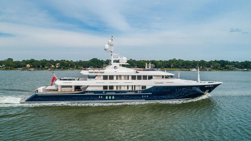 UNBRIDLED | 2009 191′ (58.22m) Luxury Aluminium Motor Yacht built by American shipyard TRINITY