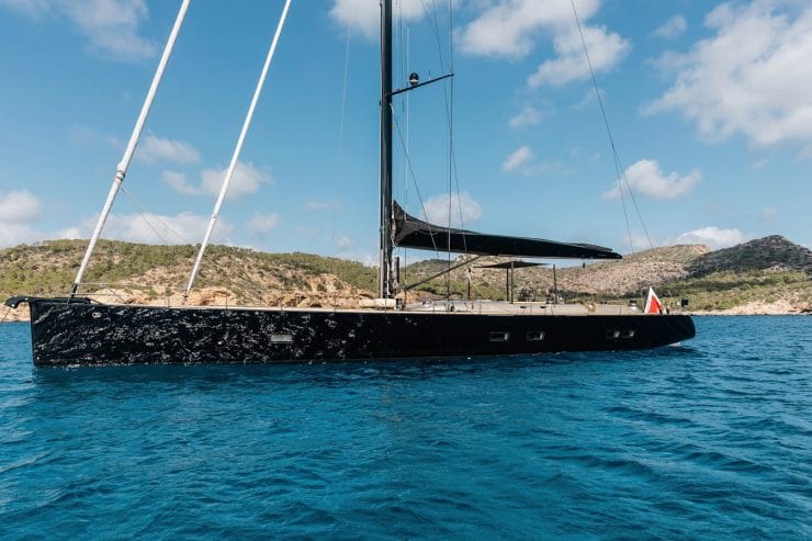 WALLY LOVE | 2007 30.5m (100′1″) Luxury Caron Fiber Sloop Sail Yacht from Italian shipyard WALLY