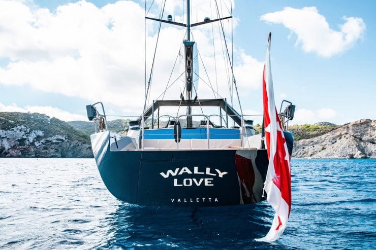 WALLY LOVE | 2007 30.5m (100′1″) Luxury Caron Fiber Sloop Sail Yacht from Italian shipyard WALLY