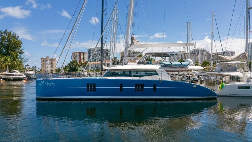 WILDBERRY | 2015 22.4m (73′ 5″) Sunreef 74 Custom Sailing Catamaran