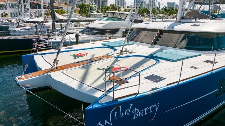 WILDBERRY | 2015 22.4m (73′ 5″) Sunreef 74 Custom Sailing Catamaran