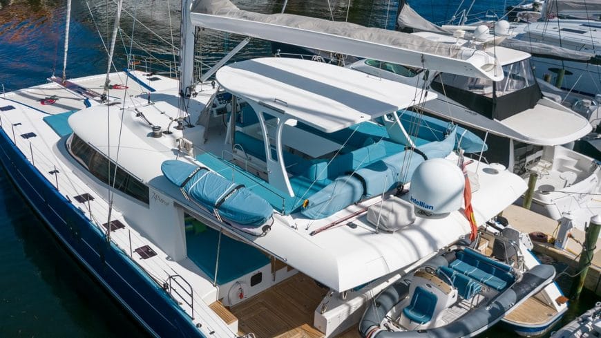 WILDBERRY | 2015 22.4m (73′ 5″) Sunreef 74 Custom Sailing Catamaran