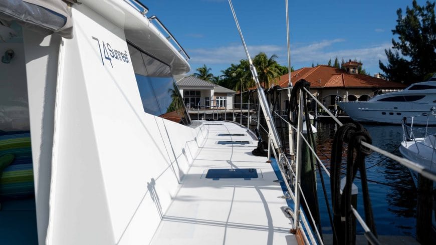 WILDBERRY | 2015 22.4m (73′ 5″) Sunreef 74 Custom Sailing Catamaran