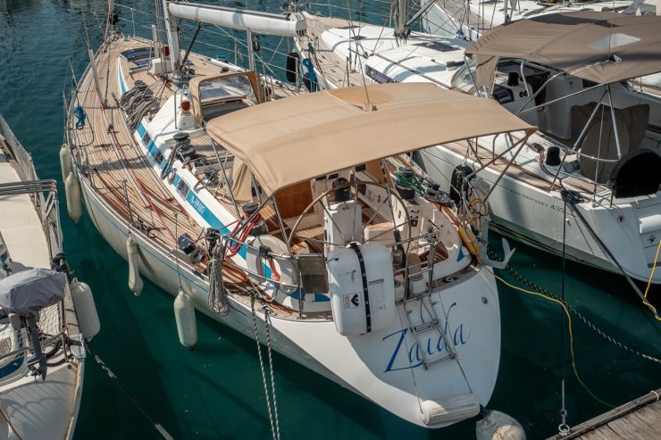 Zaida | 1988 47′ 2″ (14.36m) Classic Swan 46 Cruising Sail Yacht from Danish shipyard NAUTOR SWAN