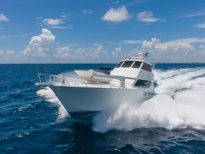 All Chill | 2005 61ft (19m) Luxury Hatteras 60 Enclosed Bridge Sport Fish Motor Yacht