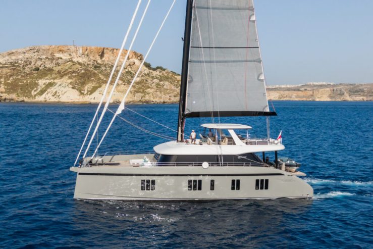 GREY B | 2022 24m (80ft) SUNREEF 80 Flybridge Luxury Catamaran Sail Yacht