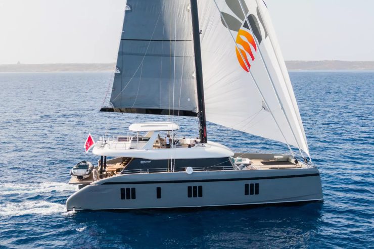 GREY B | 2022 24m (80ft) SUNREEF 80 Flybridge Luxury Catamaran Sail Yacht