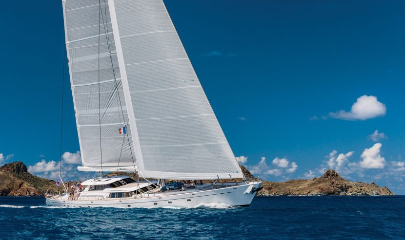 HYPERION | 1998 47.42m (155′7″) Luxury Aluminium Sloop Sail Yacht from renowned Dutch shipyard Royal Huisman