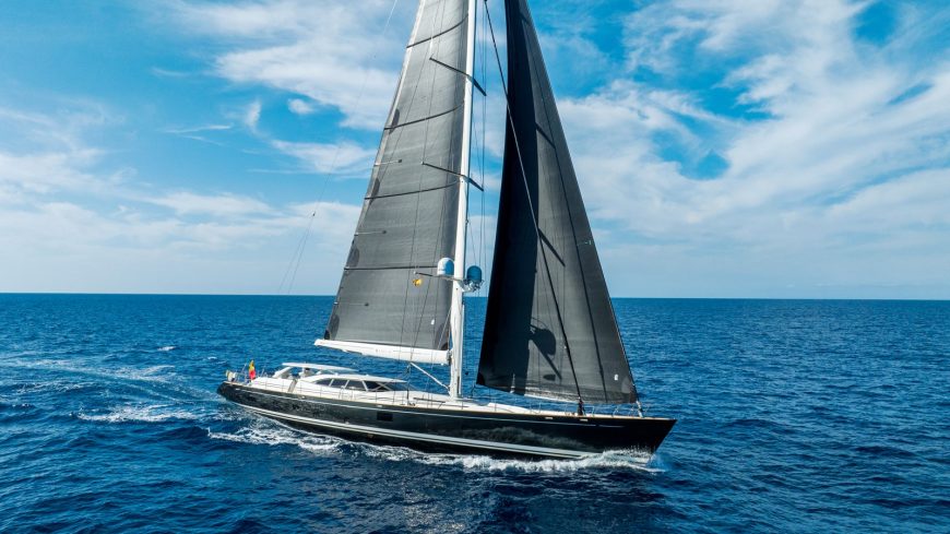 LADY M | 2006 128ft (39m) Dubois design Luxury Sloop Aluminium Sail Yacht built by New Zealand shipyard Fitzroy Yachts