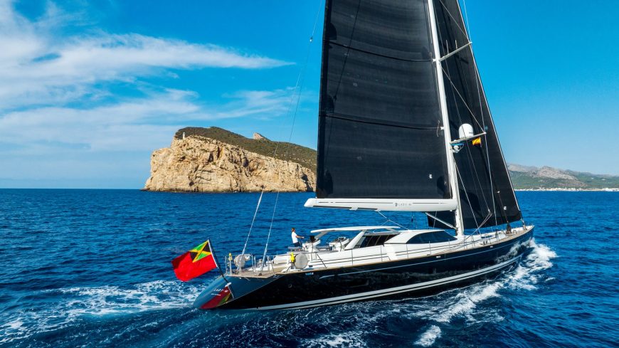 LADY M | 2006 128ft (39m) Dubois design Luxury Sloop Aluminium Sail Yacht built by New Zealand shipyard Fitzroy Yachts