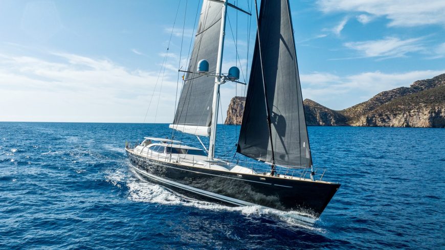 LADY M | 2006 128ft (39m) Dubois design Luxury Sloop Aluminium Sail Yacht built by New Zealand shipyard Fitzroy Yachts