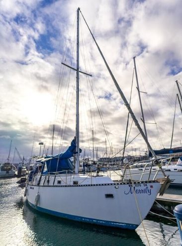 Merrily | 1980 40ft (12m) Custom Center Cockpit Sail Yacht built by the Frederick Amor shipyard