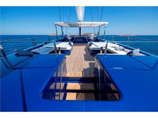 NATIVA | 2012 158ft (48m) All-aluminium fly bridge sailing sloop built by Italian shipyard Arzana Navi