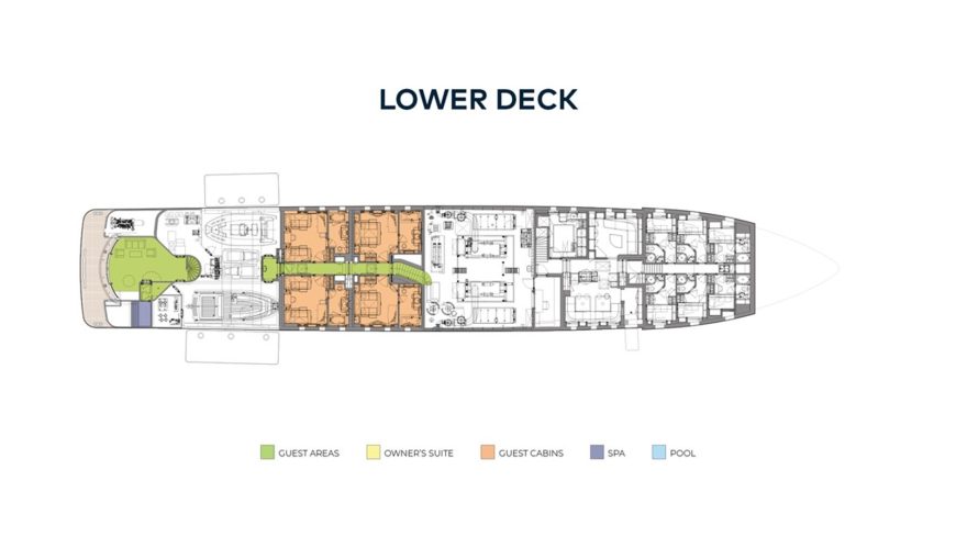 SEA WALK | 2005 62m (204′5″) Luxury Tri-Deck Steel Motor Yacht built by Dutch shipyard OCEANCO