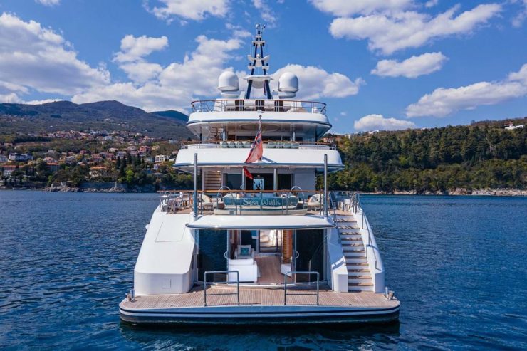 SEA WALK | 2005 62m (204′5″) Luxury Tri-Deck Steel Motor Yacht built by Dutch shipyard OCEANCO