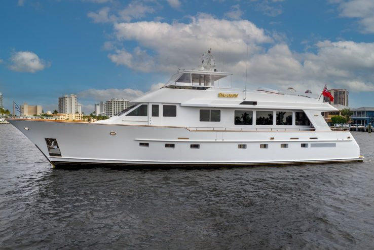 SIMARON | 1999 85ft (26m) Luxury Aluminium Motor Yacht built US shipyard Burger Boat