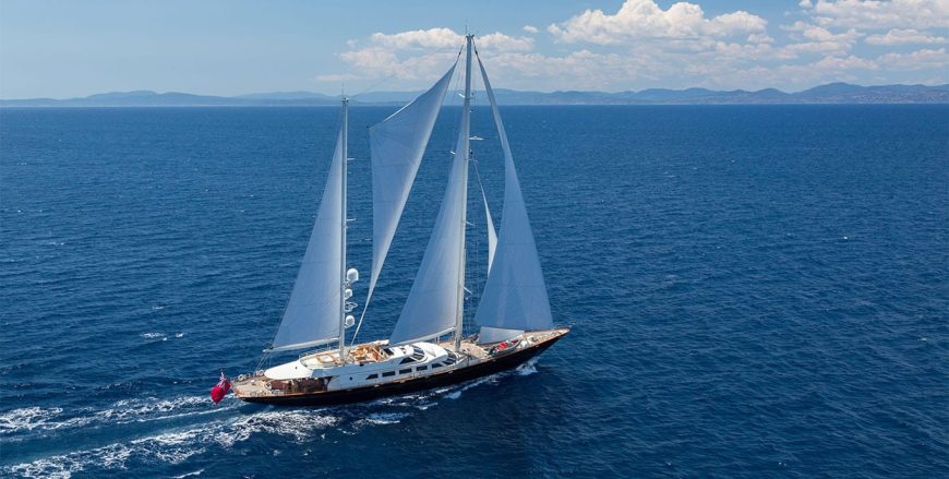 ANTARA | 1991 46.33m (152ft) Classic World Cruising Steel Sail Yacht from Italian shipyard Perini Navi