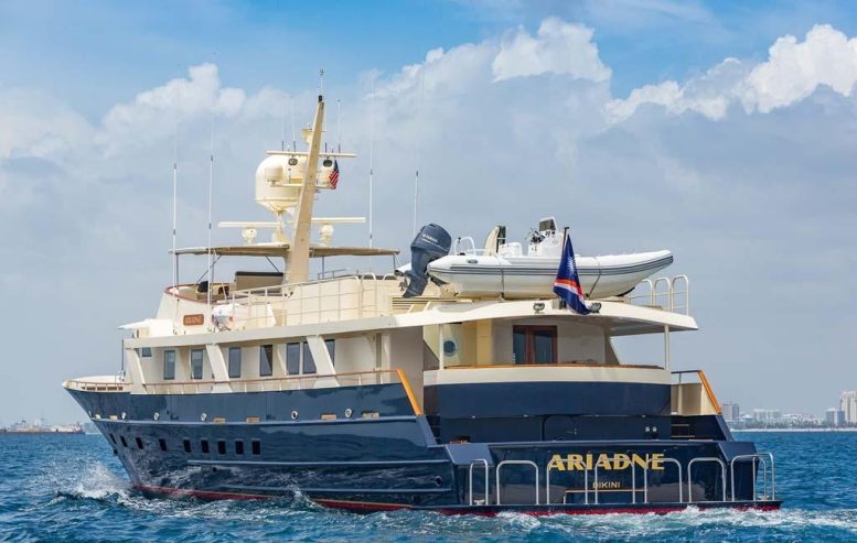 ARIADNE | 1979 37.8m (124′) Classic Luxury Aluminium Motor Yacht from American shipyard BREAUX BAYCRAFT