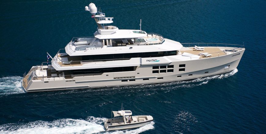 BIG FISH | 2010 45m (147ft 8in) Luxury Tri-Deck Steel Motor Yacht from NZ shipyard McMullen & Wing