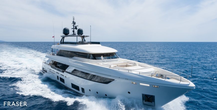 EROS | 2019 37.04m (121′6″) Luxury Flybridge Motor Yacht from Italian shipyard Ferretti Custom Line