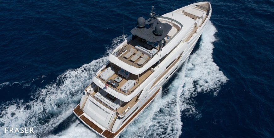 EROS | 2019 37.04m (121′6″) Luxury Flybridge Motor Yacht from Italian shipyard Ferretti Custom Line