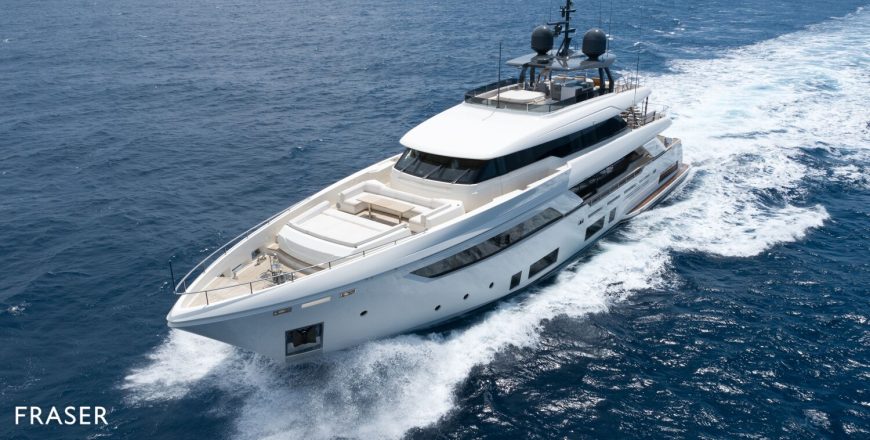 EROS | 2019 37.04m (121′6″) Luxury Flybridge Motor Yacht from Italian shipyard Ferretti Custom Line