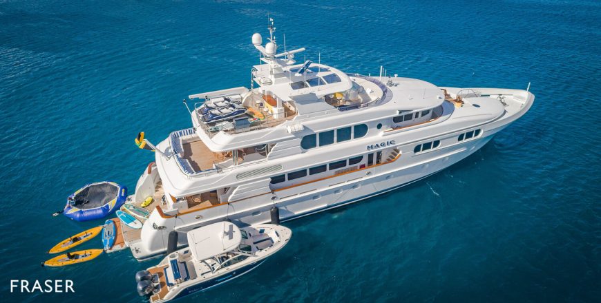 MAGIC | 2005 39.62m (130′) Luxury Tri-Deck Motor Yacht from American shipyard Northern Marine