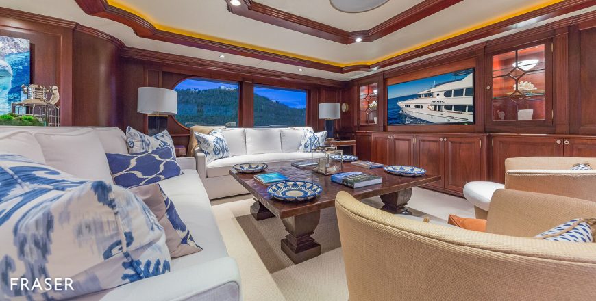 MAGIC | 2005 39.62m (130′) Luxury Tri-Deck Motor Yacht from American shipyard Northern Marine