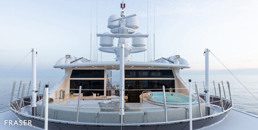 MIA ELISE II | 2012 60.15m (197′4″) Luxury Tri-Deck Motor Yacht from American shipyard TRINITY