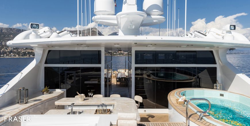 MIA ELISE II | 2012 60.15m (197′4″) Luxury Tri-Deck Motor Yacht from American shipyard TRINITY