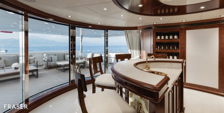 MIA ELISE II | 2012 60.15m (197′4″) Luxury Tri-Deck Motor Yacht from American shipyard TRINITY