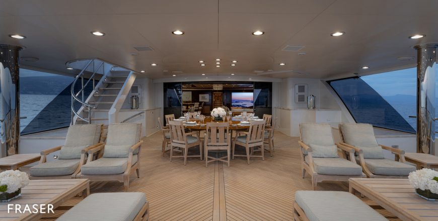 MIA ELISE II | 2012 60.15m (197′4″) Luxury Tri-Deck Motor Yacht from American shipyard TRINITY