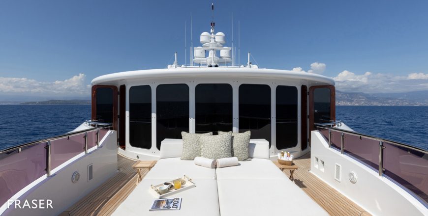 MIA ELISE II | 2012 60.15m (197′4″) Luxury Tri-Deck Motor Yacht from American shipyard TRINITY