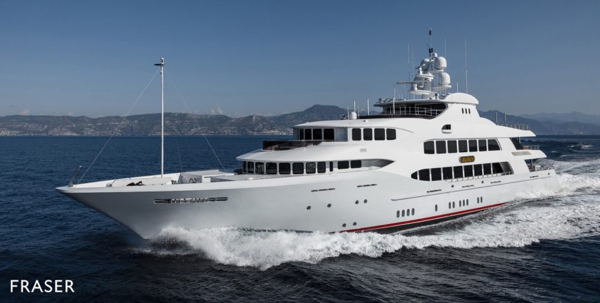 MIA ELISE II | 2012 60.15m (197′4″) Luxury Tri-Deck Motor Yacht from American shipyard TRINITY