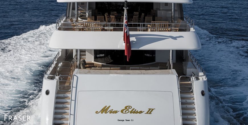 MIA ELISE II | 2012 60.15m (197′4″) Luxury Tri-Deck Motor Yacht from American shipyard TRINITY