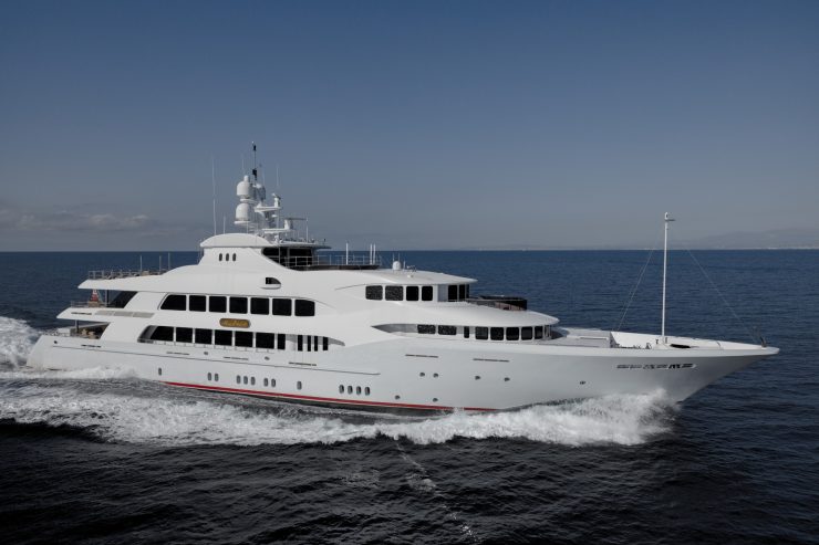 MIA ELISE II | 2012 60.15m (197′4″) Luxury Tri-Deck Motor Yacht from American shipyard TRINITY