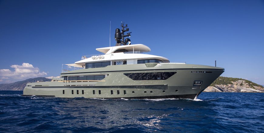 MOKA | 2015 42.2m (138′5″) Luxury Tri-Deck Steel Explorer Motor Yacht from Italian shipyard SANLORENZO