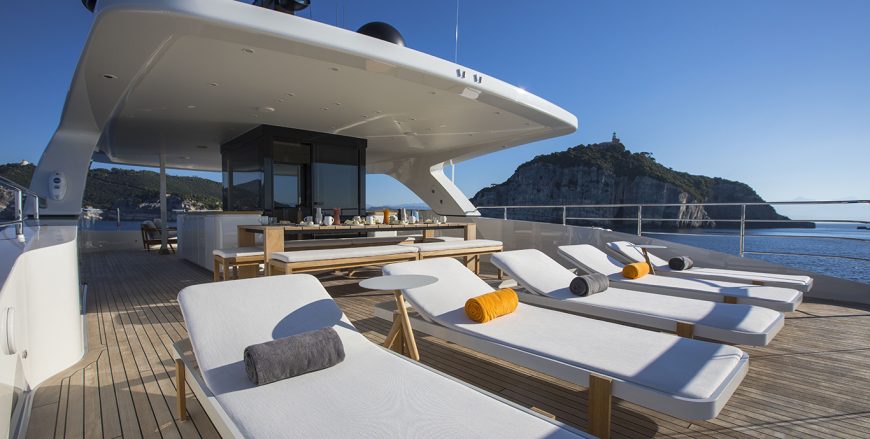 MOKA | 2015 42.2m (138′5″) Luxury Tri-Deck Steel Explorer Motor Yacht from Italian shipyard SANLORENZO