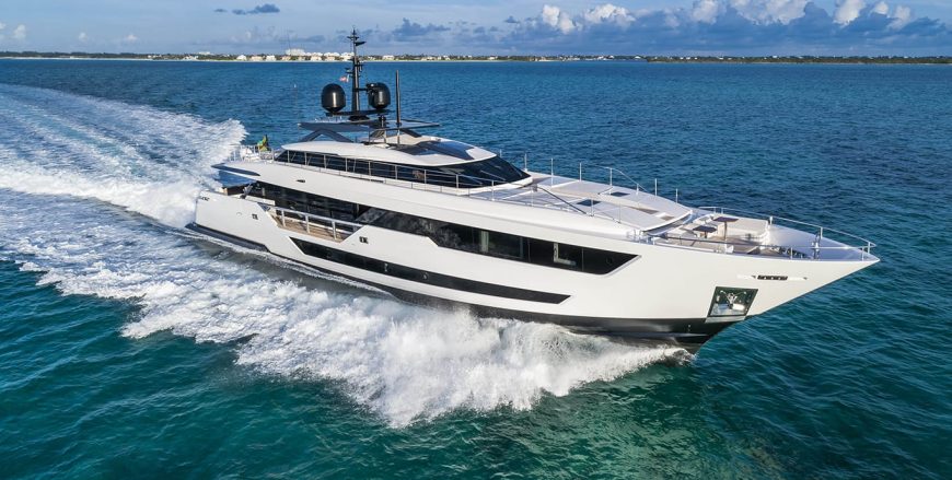 NEVER BLUE | 2018 38.4m (126′) Performance Luxury Motor Yacht from Italian shipyard Ferretti Yachts